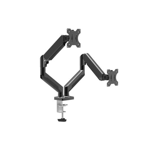 Support double bras robuste jusqu'à 10 kg pour moniteur PC