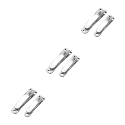 Coupe-ongles Healeved 6 pièces : outils de manucure en acier inoxydable pour coupe nette
