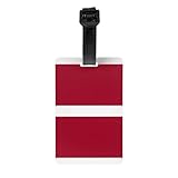 Etiquetas de equipaje de la bandera de Letonia, identificadores de equipaje elegantes, impermeables y duraderos, garantizan que tu viaje sea seguro y ordenado.
