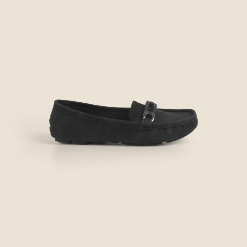 Image of Metro Women's Beige Slip On Closure Casual - Loafers with Flat Sole