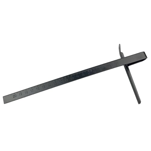 Zambuph Guía de sierra Guía de sierra circular Diseñada para facilitar y ofrecer un alto rendimiento en aplicaciones de carpintería de borde de metal, Negro, 12 x 25.5 cm