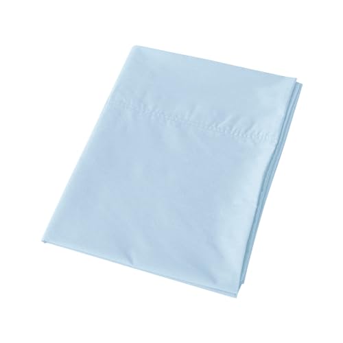 WhatsBedding Body Pillow Cover Cotton Fabric, Long Pillowcase Breathable & Skin-Friendly, Envelope Closure - Light Blue (20x54 inch)