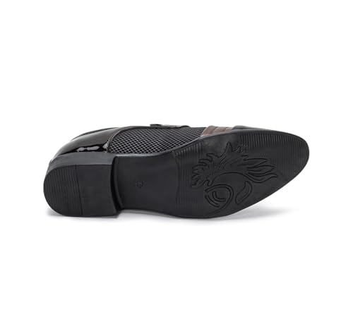 Mocasines de cuero con parte superior perforada brogue y forro transpirable para hombre 5
