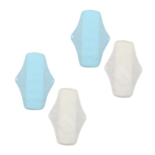 FRCOLOR 4piezas Almohadillas De Lavables Para Lactancia Compresa Higiénica Femenina Compresa Reutilizable Empapadores Cama Adultos