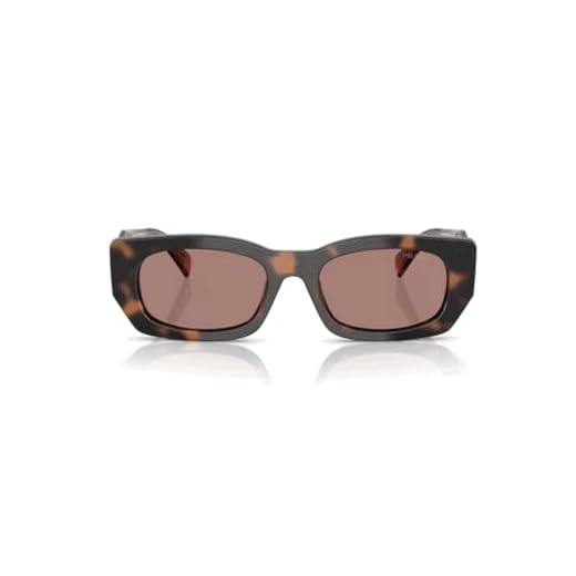 Prada Women's 0PR B05S Sunglasses, Mauve Tortoise, Brown, One Size