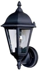 Miniatura 5 de Maxim 1002BK Westlake - Aplique de pared para exteriores, 1 luz, 60 vatios en total, color negro