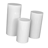 Matériau : PVC QOKLIYUI Socles cylindriques pour Une décoration de Mariage élégante, idéale pour présenter des Desserts raffinés et agencer Les Tables de fête d\'anniversaire avec Style. Socle cylindrique pour