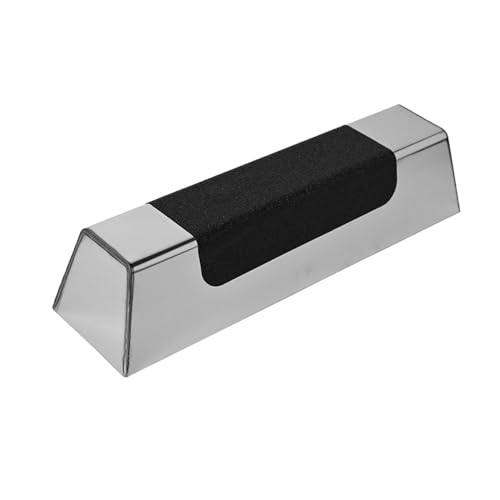 petsola 滑り止めパッド付き ステンレス鋼泥受け ステンレススチール マッドパン ヘリアークマッドパン 乾式壁泥受け 大工DIY用左官, 10インチ