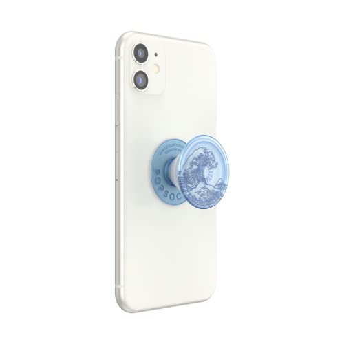 Image of ​​​​PopSockets Phone Grip with Expanding Kickstand, Adhesive Grip - Translucent Ocean