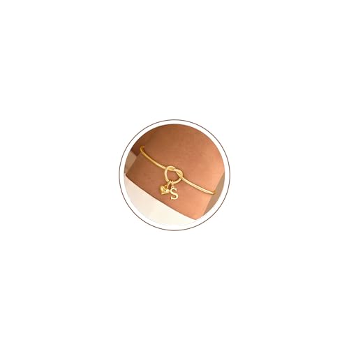 TINGN Bracelet Femme Or, Plaqué Or 14K Cœur Bracelets avec...