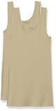 Amazon Essentials Women's Slim-Fit Vest, Pack of 2, Light Camel, L
