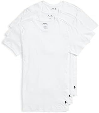 Polo Ralph Lauren メンズ スリムフィット 吸湿発散性 クルー3枚パック