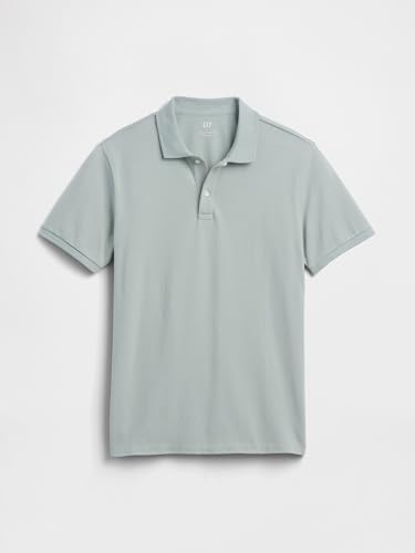Image of Gap Men Solid Regular fit Half Sleeve Collared Neck T-Shirt