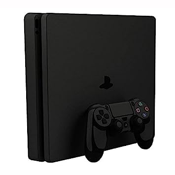 Black Theme 3M Skin Sticker Cover For Ps4 Slim Console And Controllers|2-image-43