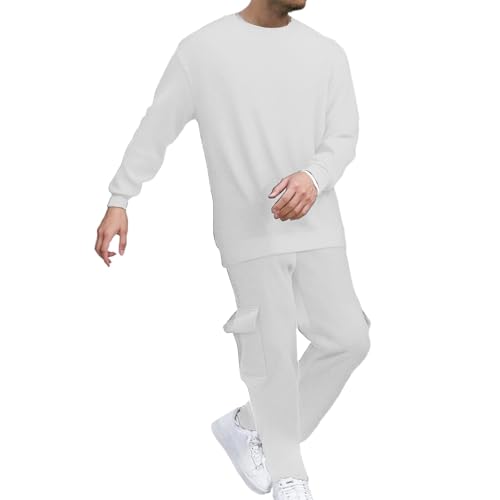 Costume décontracté homme ensemble couleur unie confortable pour usage quotidien hiver