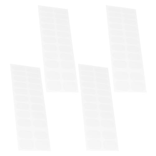 FRCOLOR Semi Cured Gel Nail Strips Transparent Nail Wrap Self-Adhesive Gel Nail Stickers for Women 4 Sheets