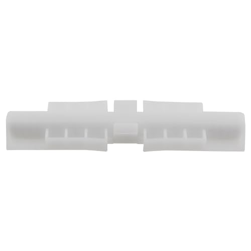2PCS White ABS Material Double Folding Door Sliding Guide Rails Hardware Fitting Fastening Device Suitable for 1 Inch to 1-3/8 Inch Folding Gate miniatura 4