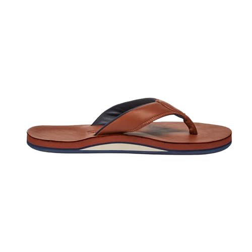 Hari Mari- The Clipper- Men's Waterproof Full-Grain Leather Sandal with Matching Leather Fob- No Break Ins, Beveled Edge to Reduce Tripping, and Floats in Water3