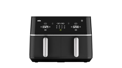 Braun TwinCook 5 TD5030IBK, friggitrice ad aria calda con capacità 10 l, 80-200°, rivestimento in...