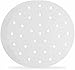 WANGZAIZAI 100 Pcs Rond Papier à Vapeur, Perforées Feuilles de Papier Cuisson, Jetable Anti-Adhérent Papier Sulfurisé Patisserie, Feuilles Parchemin pour Vapeur de Bambou 23 cm / 9 Pouces