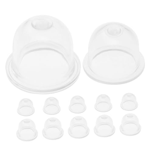 EPIGEIST 12個 化油器用透明オイルカップ 大 小 芝刈機 刈払機対応ユニバーサル交換部品 簡単取付 コンパクト収納可能