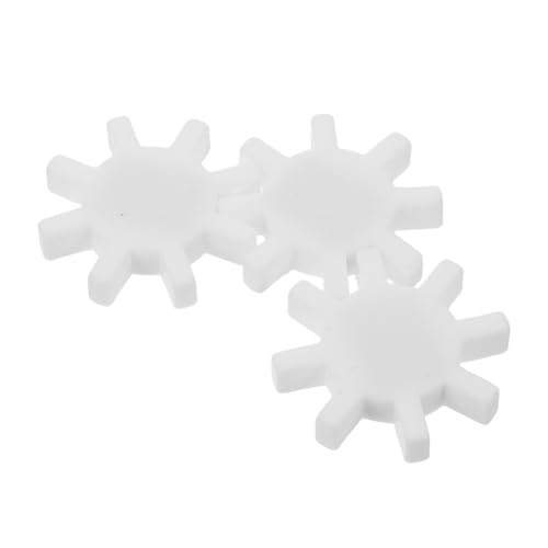 LIFKOME 3pcs Ptfe Gear Shape Magnetic Stir Bars for Laboratory Magnetic Stirrer, Efficient Blending Lab Mixing Accessories, for Scientific Experiments and Laboratory Use