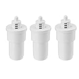 VEVOR Wasserfilter-Ersatz mit 0,3 L/min Durchflussrate für Kannen & Spender (3 Stk.) BPA-frei, hält 3 Monate oder 150 L, reduziert Kalk Blei Chlor, für Wasserfilterkanne 6216 Weiß