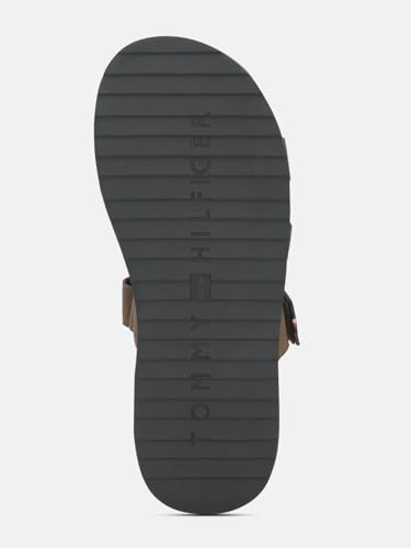 Image of Solid brown leather sandals