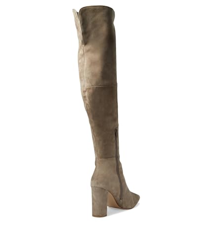 Steve Madden Women's Blyss Over-The-Knee Boot, Taupe Suede, 8.5