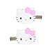 Sanrio 660621 Hello Kitty Bangs Clip, Pink, ABS Resin, Right and Left Facing Set, Makeup, Facial Cleansing, Desk Work, Ages 3 and Up
