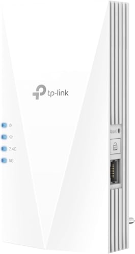 TP-Link RE1500X Wi-Fi 6 WLAN Verstärker Repeater AX1500, Dualband, Gigabit Port, MU-MIMO, empfohlen mit WiFi 6 Router