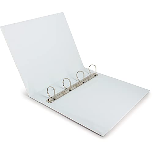 Grafoplás 2725570 Känguru-Ordner, A4, 4 Ringe, 40 mm, PVC, transparente Tasche in Deckel und Rücken, 32 x 27 x 6 cm