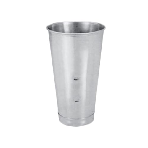 P44-TG-SLMC001, Malt Cup, 30 oz Stainless Steel Milkshake Mixing Cup, Fits Standard Malt Machines, Heavy Duty Drink Blender Cup for Bars and Diners, Pack of 6