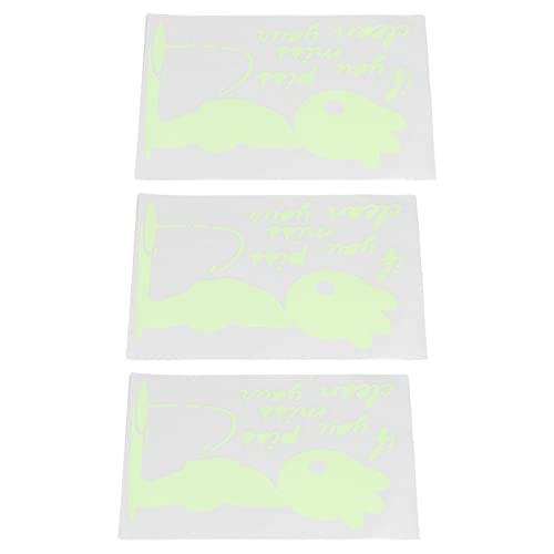 3 pçs adesivos luminosos autoadesivos à prova d'água padrão fofo decalques de arte faça você mesmo