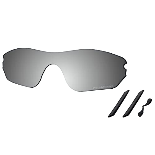 Lentilles de rechange Oakley RadarLock Edge OO9183 Soucoupe kit caoutchouc verre polarisé chrome