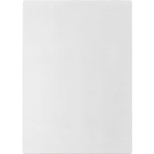 Tapis blanc 60x100cm à poils courts lavable et antidérapant moderne