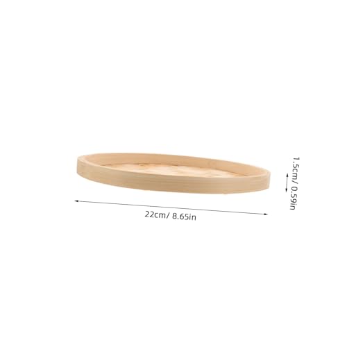 NOLITOY Unpainted Round Bamboo Pendant Tray Handmade Woven Basket for Serving Painting and Wall Decoration Lightweight Bamboo Sieve for Living Bedroom Kitchen Versatile Natural Weave Art - Image 8