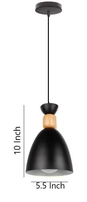 Image of DarkVision Black Hanging Lights for Living Room /Pendant Lights for Ceiling /Hanging Lamps for Home Decoration /Ceiling Light for Living Room /Decorative Hanging Lights,Metal (Without Bulb) (HL Black)