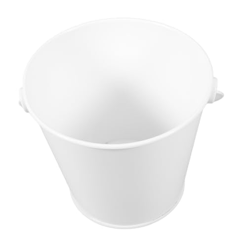 Garneck Metal Pail for Cooking Oil Grease Container High-Temperature Resistance Oil Drip Pan for BBQ Kitchen