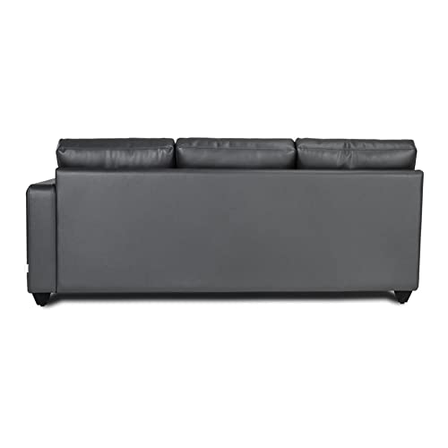 Image of Wakefit Sofa Set | 3 Year Warranty | Sofa 3 Seater, 3 Seater Sofa for Living Room, Wooden Sofa Set, 3 Seater + Right Aligned, Sofa for Living Room - Napper(Jindal : Thundercloud)