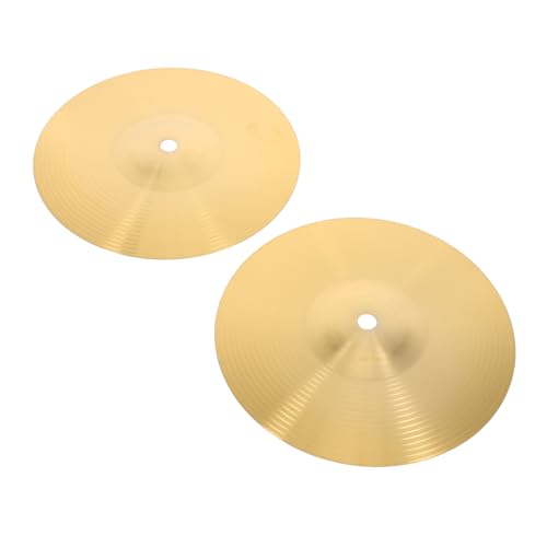 BESTonZON 2 Stücke Metall Becken für Schlagzeug Jazz Set 8 Zoll Drum Kit Becken Crash und Splash Glatte