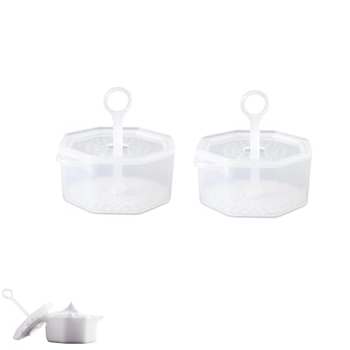 Lyyxjsltd ポクミル 洗顔泡立て器 2個パック 洗顔 あわだて器 プッシュ式 もちふわ 握りやすく きめ細かなマイクロバブル 濃密泡 簡単 洗顔料 固形石鹸 風呂・顔・シャンプー(ホワイト)
