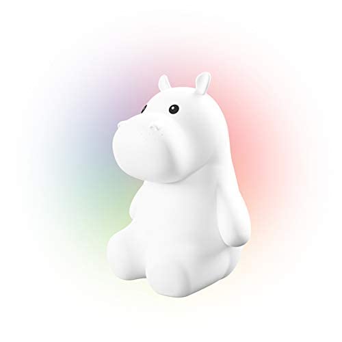 Globe Electric Manual de pilas Hanna el útil hipopótamo LED que cambia de color la luz nocturna Cover