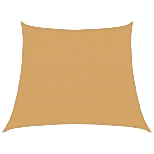 vidaXL Vela Parasole 160 g/m² Trapezio Grigio Chiaro 3/4x3 m in HDPE, Vela ombreggiante, Ombra da Patio, tettoia ombreggiante, Vela da Giardino
