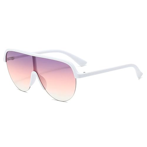 willochra Oversized One Piece Shield Mirror Sunglasses Women Fashion Y2K Flat Mirror Sun Glasses Men Hip Hop Shades