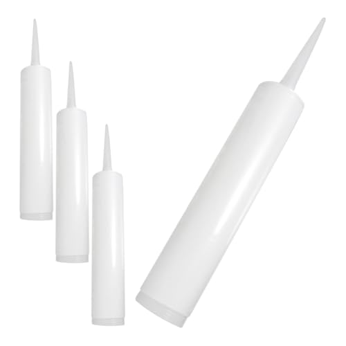 SEWACC 4piezas Cartucho De Vacío Tubos De Calafateo Reutilizables Portátiles Para Sellado Doméstico y Azulejos