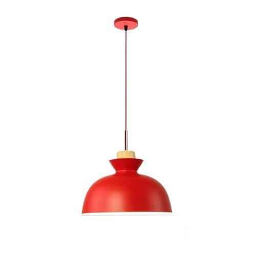 Chandelier Head E27 rouge suspension luminaire métal pour plafond de cuisine