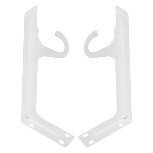 Support triangulaire robuste avec crochet intégré pour étagère de dressing - 2