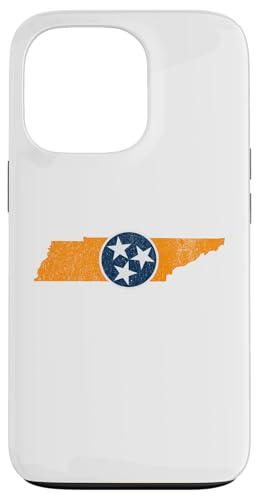 Vintage Tennessee State Outline Tri Star Emblem Distressed �X�}�z�P�[�X iPhone 13 Pro �p