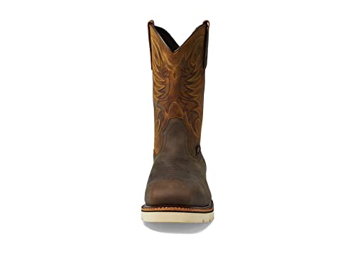 Image of Thorogood American Heritage 11 inch Square Toe Wellington Leather Work Boots for Men with Slip-Resistant Outsole